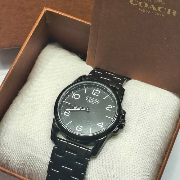 Coach Sydney Black Dial & Band Stainless Steel Women's Watch - Like New! - Picture 8 of 8
